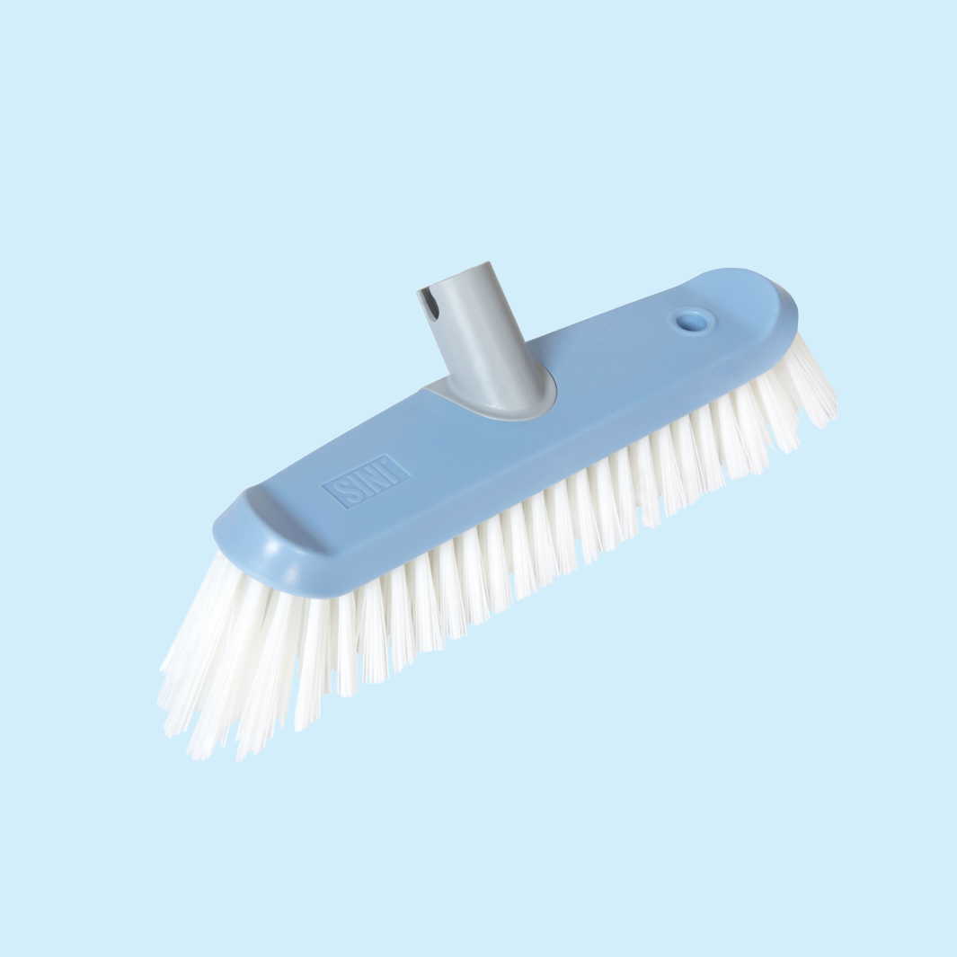 Plastic Washing Brush With Hard Bristles For Tile Cleaning Green