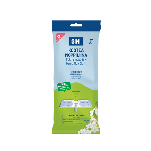Damp Mop Cloth, Apple Scented, 12 pc